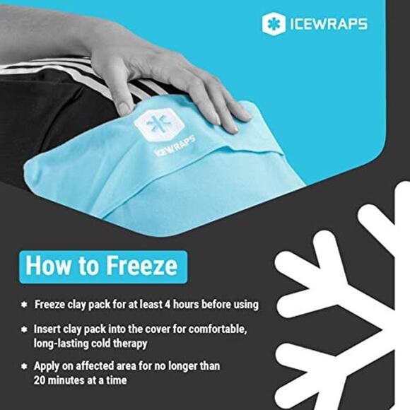 NWT ICEWRAPS Unisex Reusable Ice Pack Soft Fabric Cover,blue-Size 10x14 - Picture 4 of 4